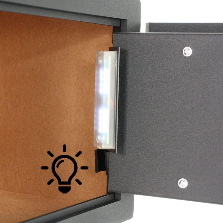 Profirst Möbeltresor Hestia 250 Elektronikschloss Notöffnung LED Touchscreen Innenbeleuchtung Anthra