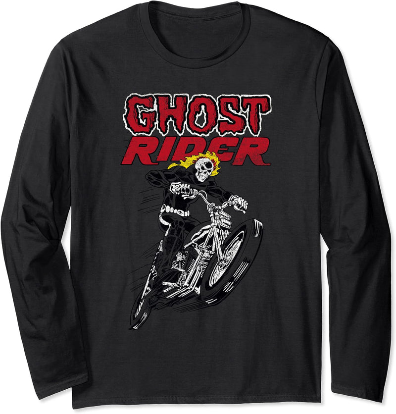 Marvel Ghost Rider Flames Langarmshirt