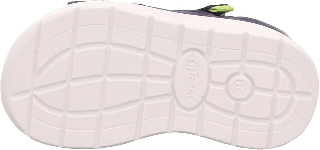 Superfit Baby Jungen Lagoon Sandale Knöchelriemen, 19 EU Weit Blau Hellgrün 8020
