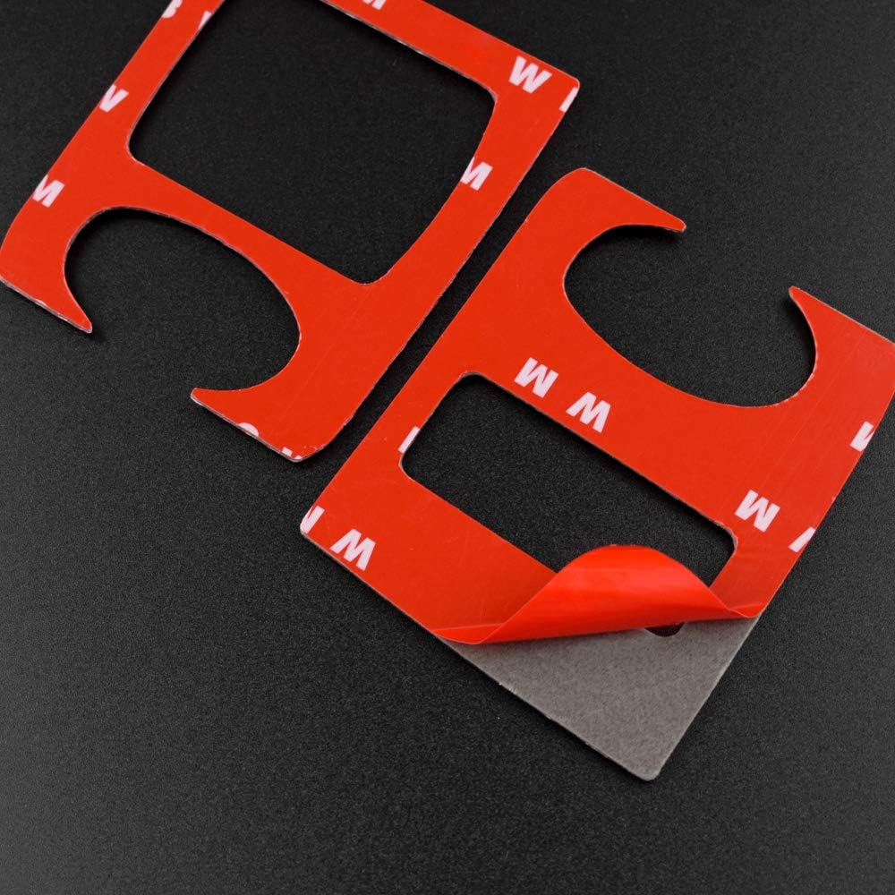 KUNGKIC 6 Stück Auto Türgriff Fensterschalter Taste Konsole Panel Innenaufkleber Kohlefaser Aufklebe