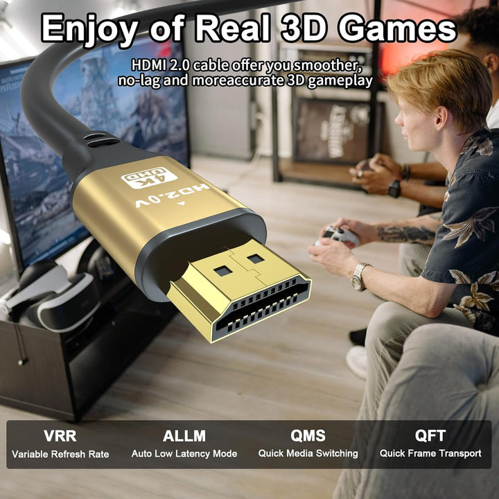 4K HDMI Kabel 25M, 4K@60Hz, 18Gbps Highspeed HDMI 2.0 Kabel, Ultra HD,Ethernet Audio Return,Video 4K