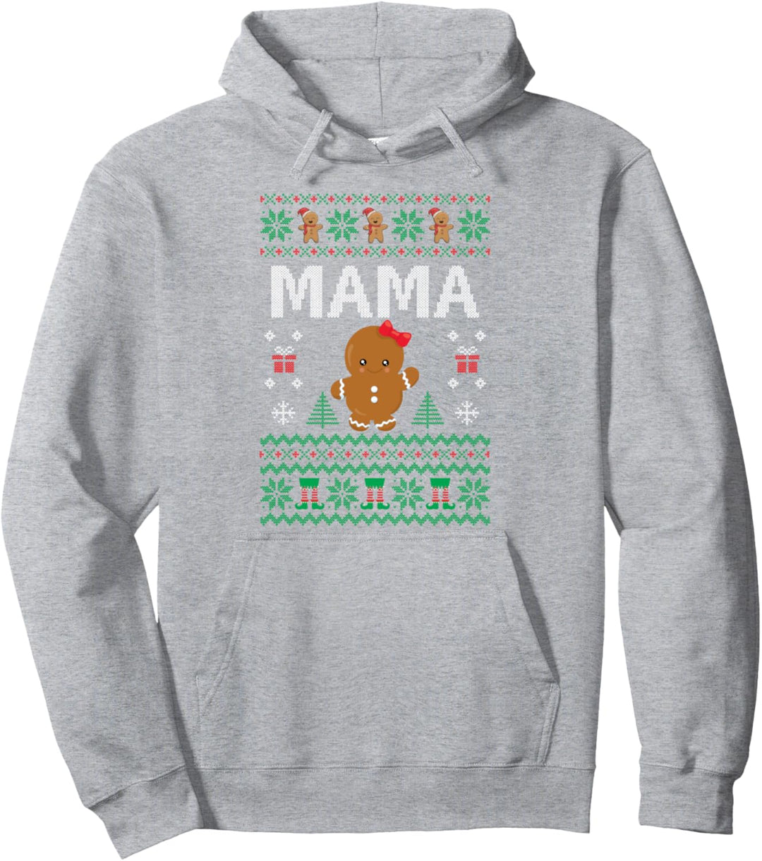Mama Shristmas Ugly Xmas Lebkuchen Frau Geschenkidee Pullover Hoodie