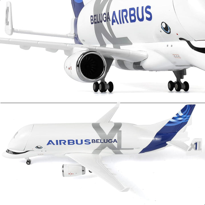 1/220 A330 Beluga XL1 Flugzeugmodellbausatz aus Metalldruckguss mit Ständer (30 cm) für Airbus a330-