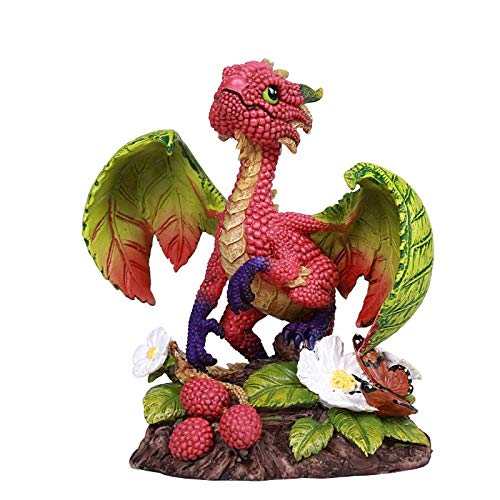 Pacific Giftware Stanley Morrison Himdekor-Statue, Himbeer-Gartendrache