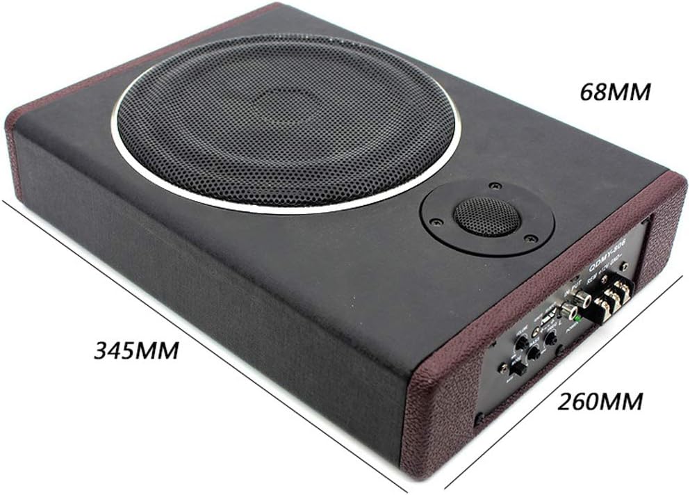 Shkalacar 8 Zoll Auto Stereo Ultradünner Subwoofer Hochleistungs-Verstärktes, Subwoofer System mit h