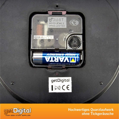 getDigital Matheuhr Wand Mathe-Uhr-Verschlüsselte Wanduhr mit vielfältigen Mathematik Aufgaben-Kreat