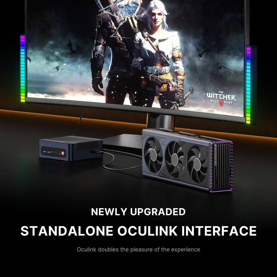 BOSGAME M2 Mini-Gaming-PC, AMD Ryzen 9 7940HS (bis zu 5,1 GHz), 32 GB DDR5, 1 TB PCIe4.0 SSD, Mini-C