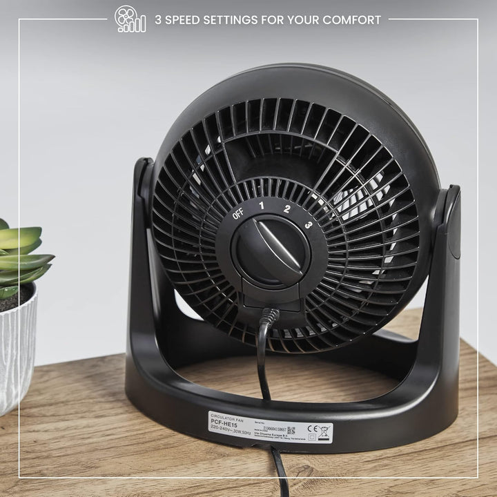 Woozoo 530451 ® by Ohyama, Leistungsstarker, leiser Ventilator / Tischventilator, 30W, Patentierte 3