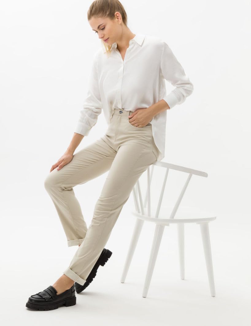 Brax Damen Hose Style Mary Winter Dream 26W / 32L Angora, 26W / 32L Angora