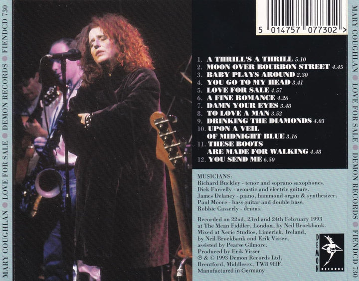 Love for Sale, Audio-CD