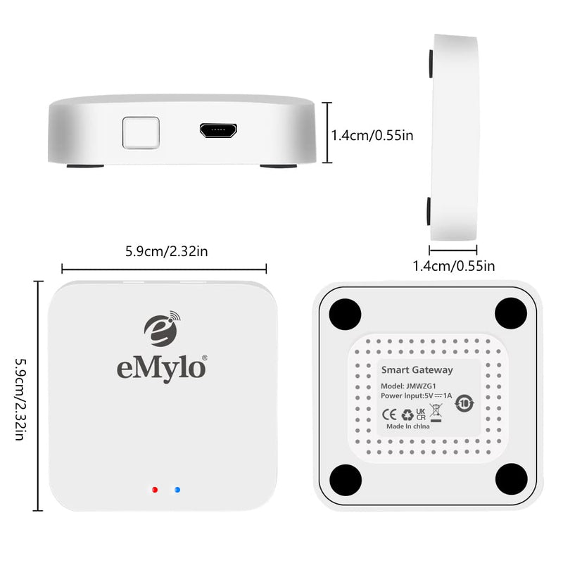 eMylo 3.0 ZigBee Gateway Tuya Smart ZigBee Hub Drahtloses Fernsteuerungs Gateway Smart ZigBee Gatewa