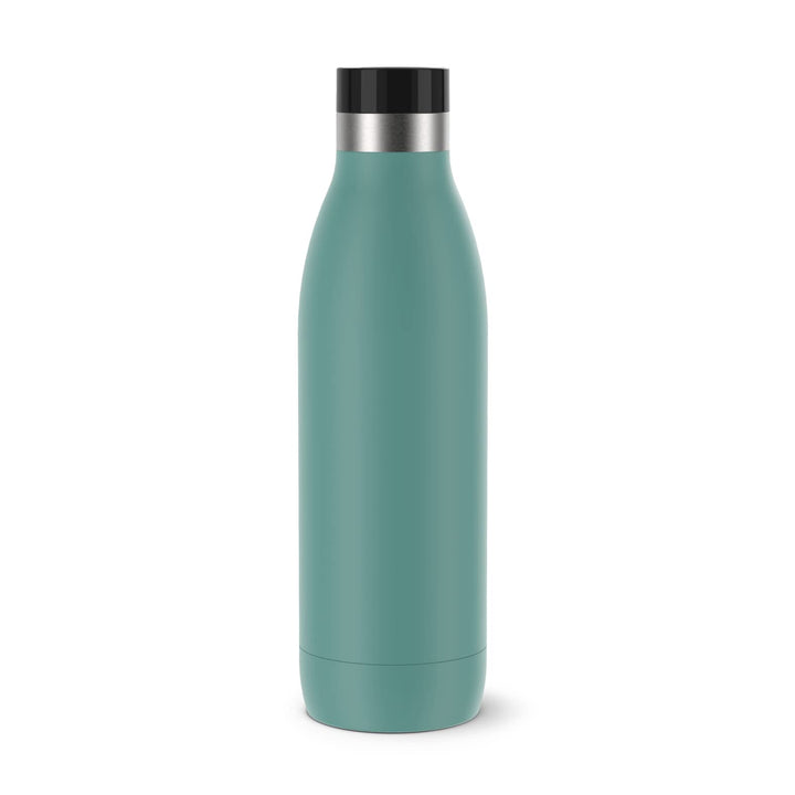 Emsa Bludrop Isolier-Trinkflasche, 0,7 Liter, 100% dicht, Quick-Press Verschluss, Ergonomischer 360°