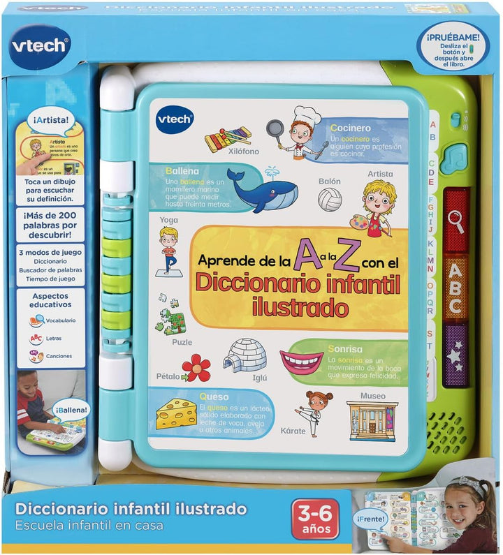 VTech Animales 3480-614422 Hause, illustriertes Wörterbuch für Kinder ab 3 Jahren, über 200 Wörter z