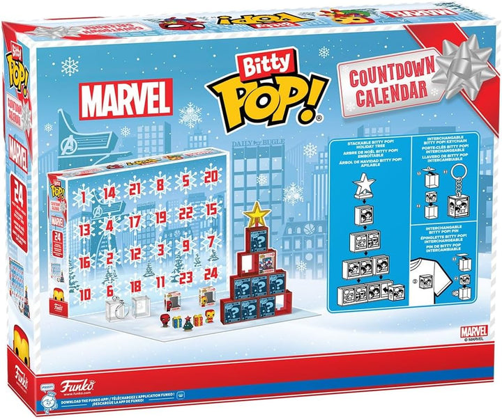 Funko Bitty Pop! Countdown Calendar: Marvel Comics- Adventskalender - 24 Tage der Überraschung - Vin