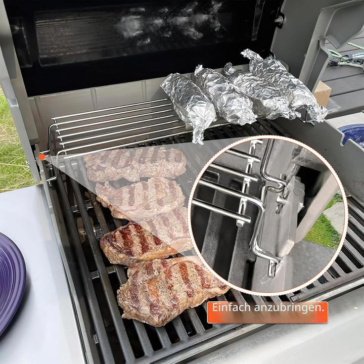 GFTIME 47CM 69866 Edelstahl Grill-Warmhalterost für Weber Spirit E210 E220 und Spirit S210 S220 (mit