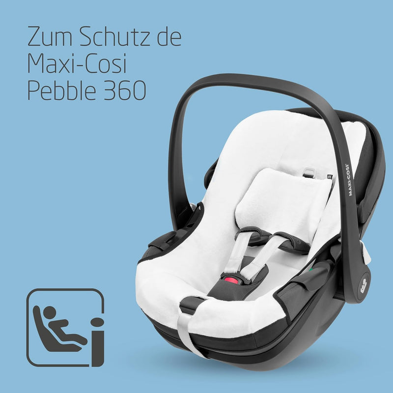 Maxi-Cosi Sommerbezug aus Biobaumwolle für den Pebble 360, Babysitzbezug, atmungsaktives und feuchti