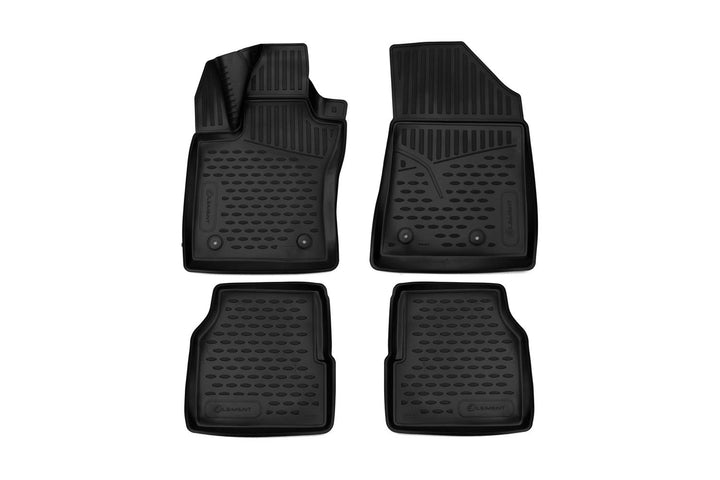 Element Passgenaue Premium Antirutsch Gummi Fussmatten - Jeep Compass, 2nd Generation