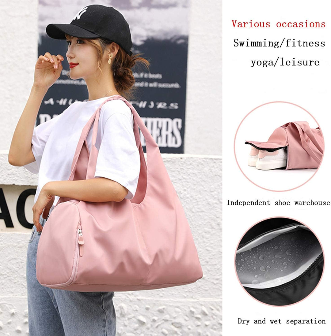 Sporttasche für Damen und Herren mit Schuhfach & Nassfach Weekender Reisetasche Freizeit Handtasche