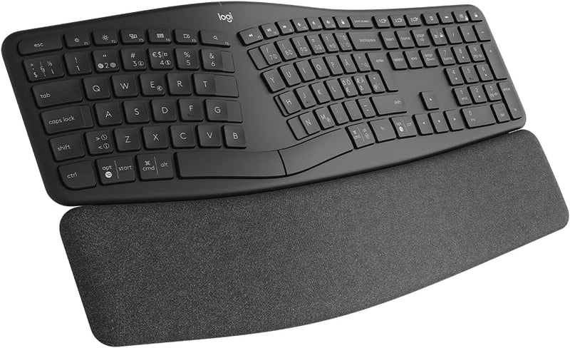 Logitech ERGO K860 - kabellose ergonomische Tastatur mit geteilter Tastenanordnung, IT QWERTY - Grap