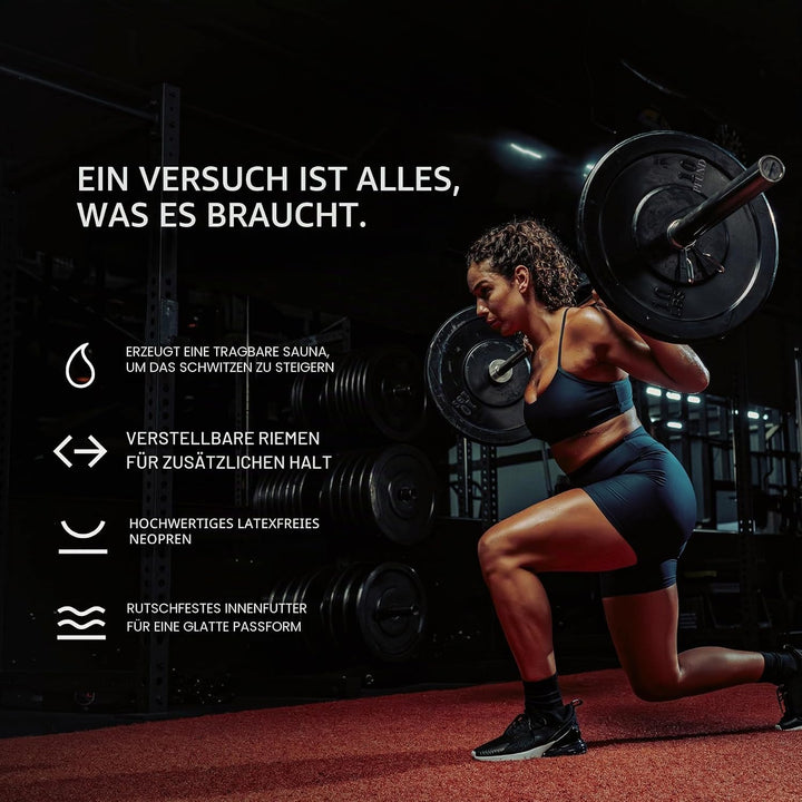 Sports Research Bauchgurt „Sweet Sweat“ zur Förderung der Schweissbildung am Bauch, Pinkes Logo, Lar