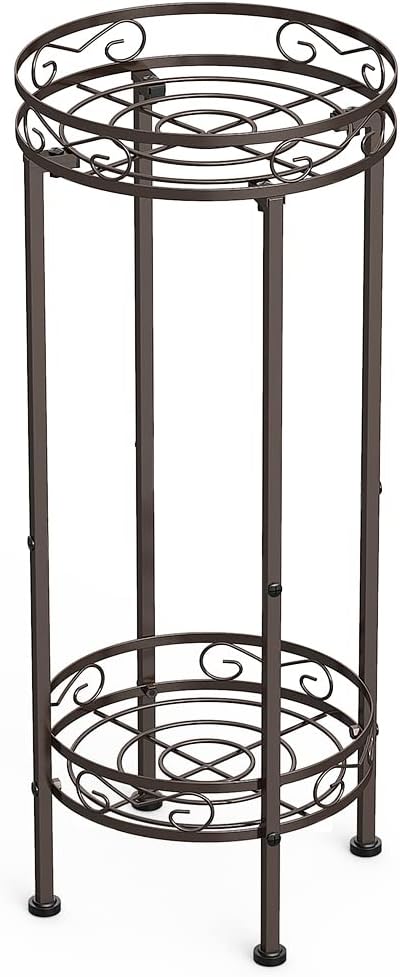 Bomclap Metall Pflanzenständer, 70 x 30 cm Blumenständer Pflanzenständer für den Innenbereich, 2-stu