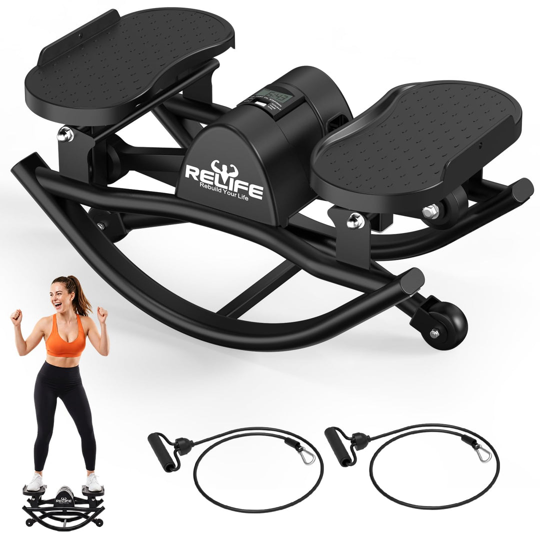 RELIFE REBUILD YOUR LIFE Rock Stepper für Zuhause Seitliches Schaukeln 3D Bewegung Low-Impact Rockin