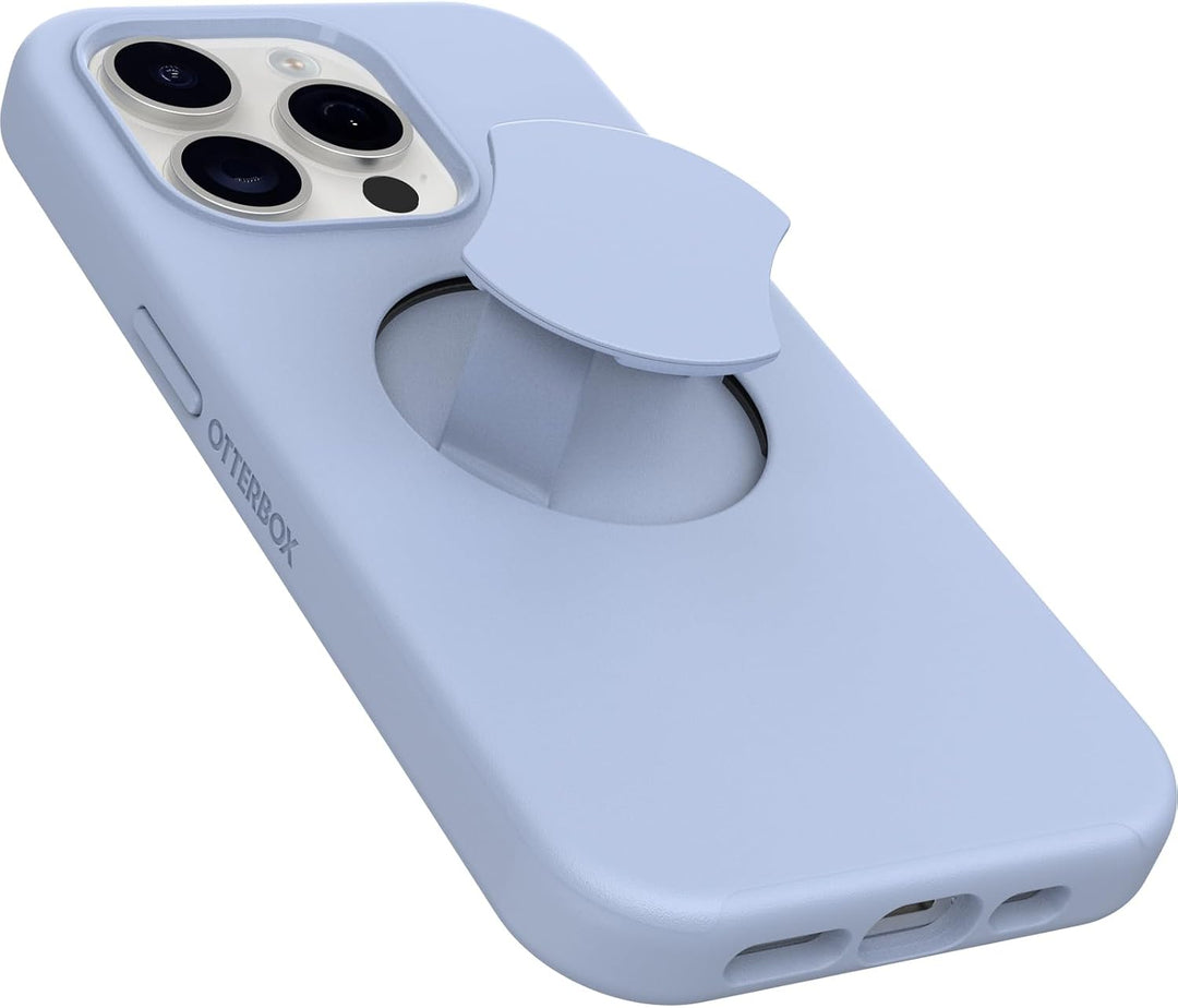 OtterBox OtterGrip Symmetry Hülle für iPhone 15 Pro für MagSafe, Sturzsichere, schützende Hülle mit