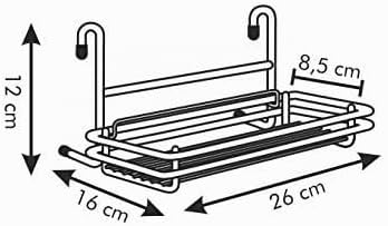 Tescoma Küchenhängeregal MONTI 26 cm, Sortiert Hängeregal 26cm, H&amp;