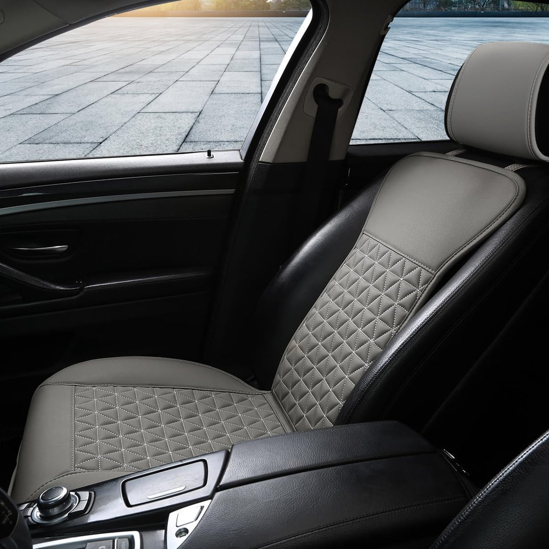 Black Panther 1 Stück Luxus PU-Leder Sitzbezug Auto Vordersitze, Kompatibel mit 95% Autos,Keine Sitz