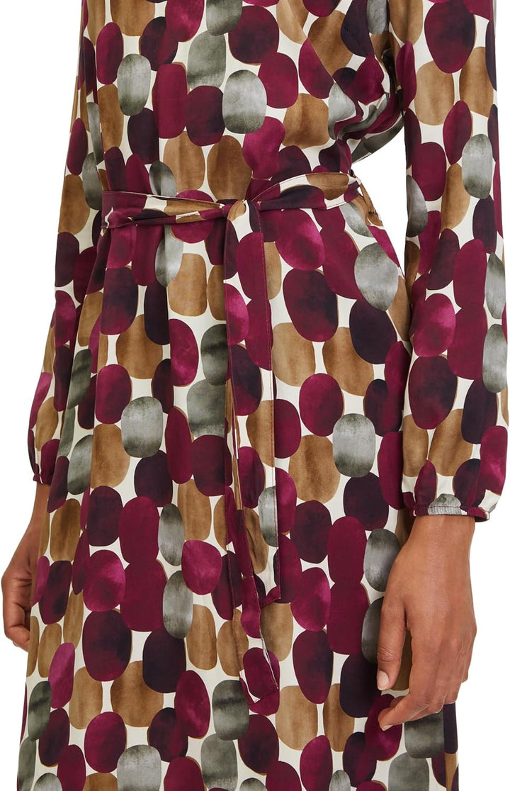 Cartoon Damen 1636/7851 Kleid 70 Cremefarben/Violett, 70 Cremefarben/Violett