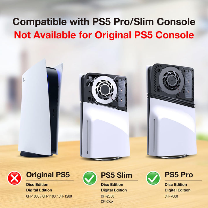 GRAUGEAR PS5 Pro/PS5 Slim M.2 SSD Kühlkörper mit Heatpipe, integriertem Kupfer-Heatpipe und Aluminiu