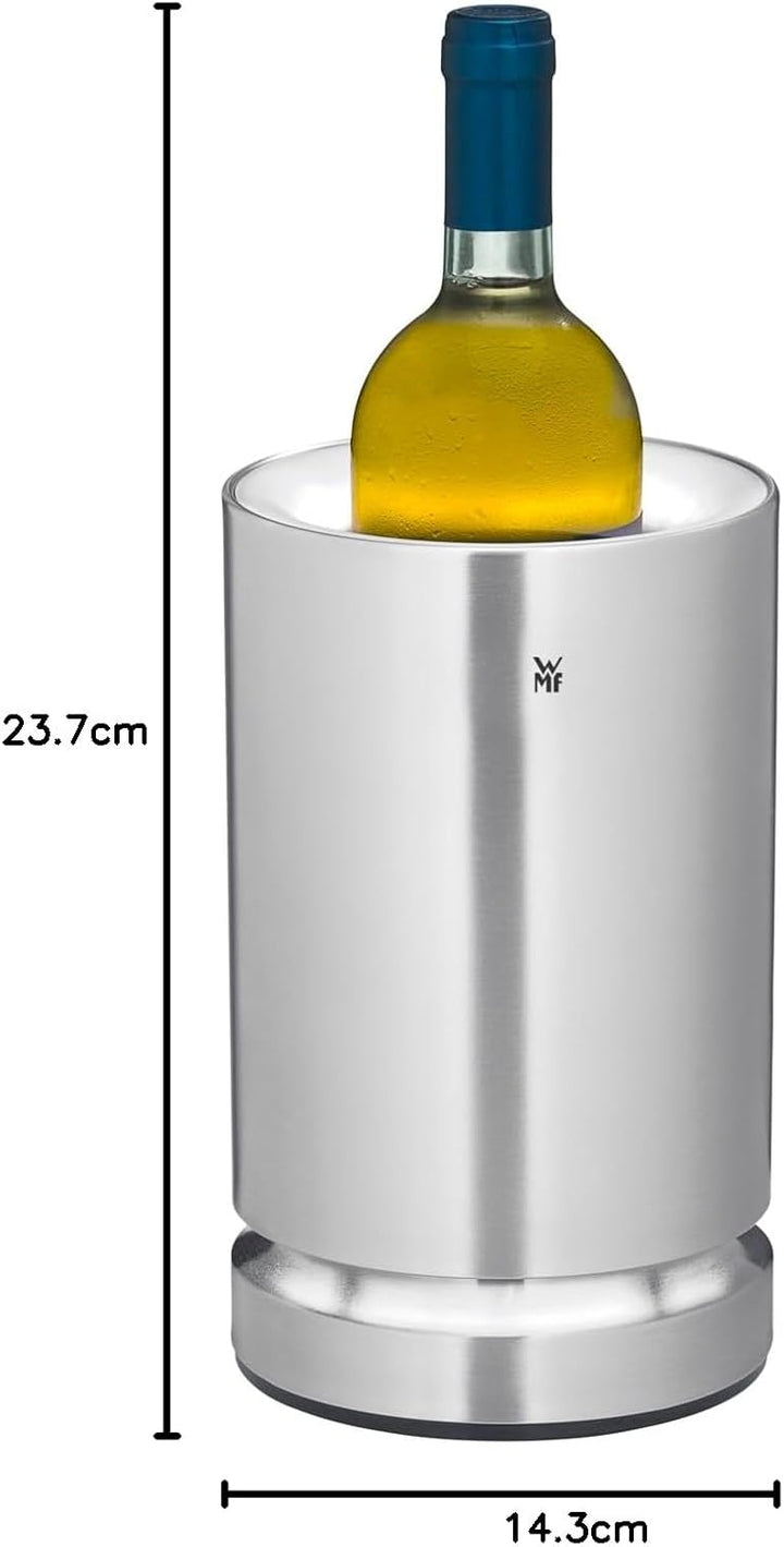 WMF Ambient Flaschenkühler elektrisch, Sekt oder Weinkühler elektrisch, Kühlmanschette, LED-Beleucht