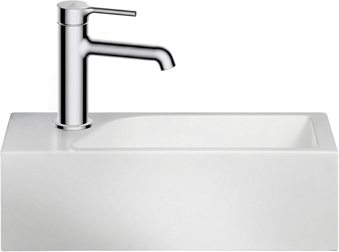 Stilform Mini Waschtisch Gäste WC Waschbecken für Wandmontage Mineralguss Links oder Rechts Handwasc