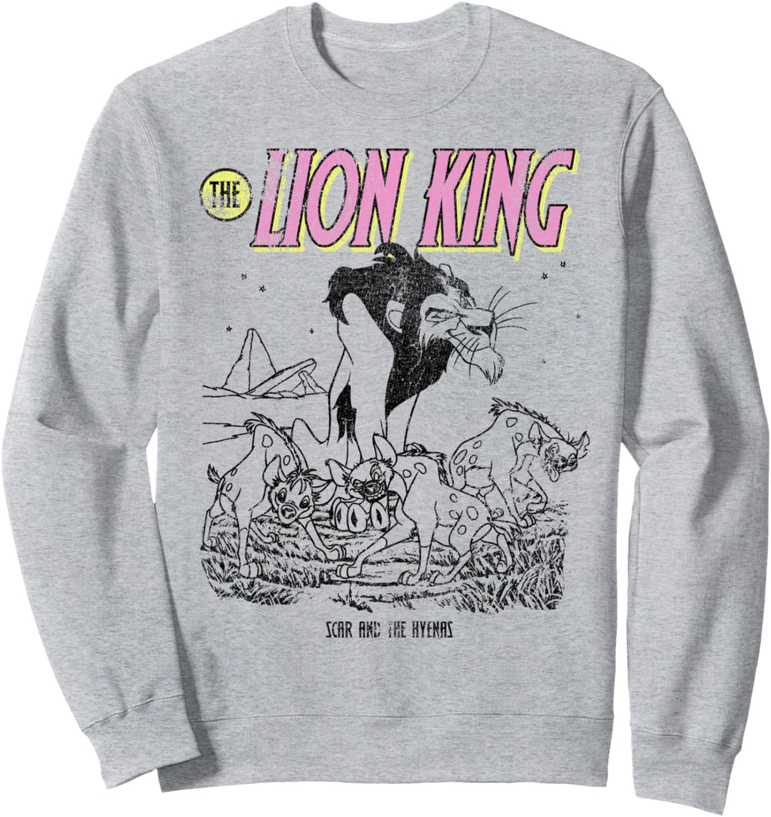 Disney Lion King Distressed Scar and Hyenas Sweatshirt