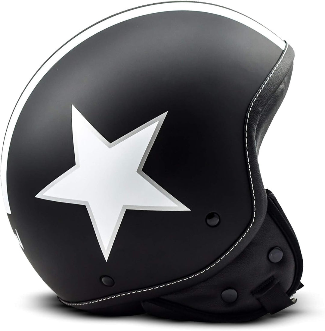 Soxon® SP-301 Star „Green“ · Jet-Helm · Motorrad-Helm Roller-Helm Scooter-Helm Moped Mofa-Helm Chopp