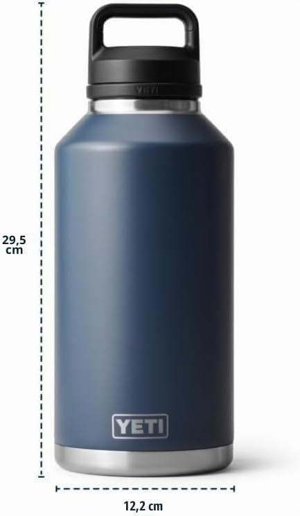 YETI Rambler Flasche Mit Chug-verschluss, Rescue Red, 64oz (1.8L), Rescue Red