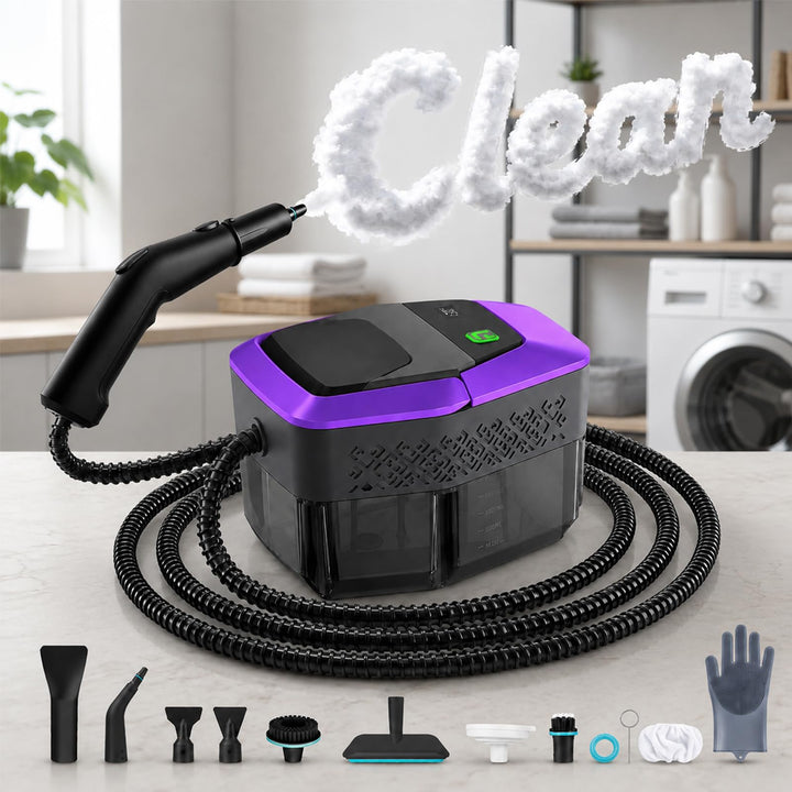 2500W Dampfreiniger Handgerät 15-Sekunden-Aufheizung 145℃ Tragbarer Dampfreiniger für Zuhause mit 18