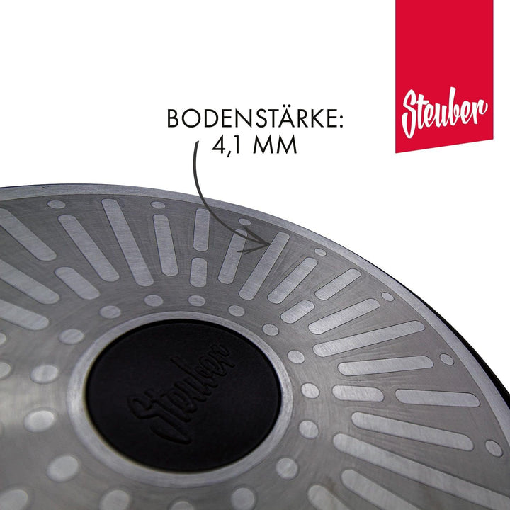 Steuber Aluguss Wok Ø30 cm, ceratherm-Premium Beschichtung, Induktion 30cm, 30cm