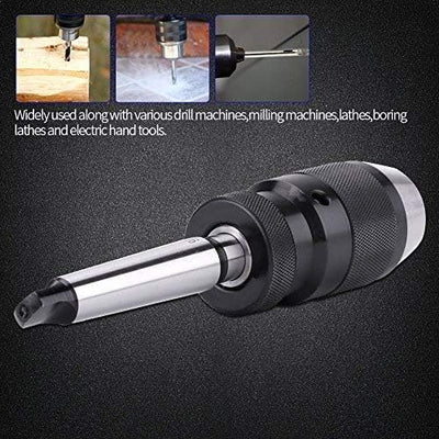 1/2"0-13mm Bohrfutter MT2-B16 Selbstspannende Spannfutter Drehmaschine + Adapter Bohrfutter + Adapte