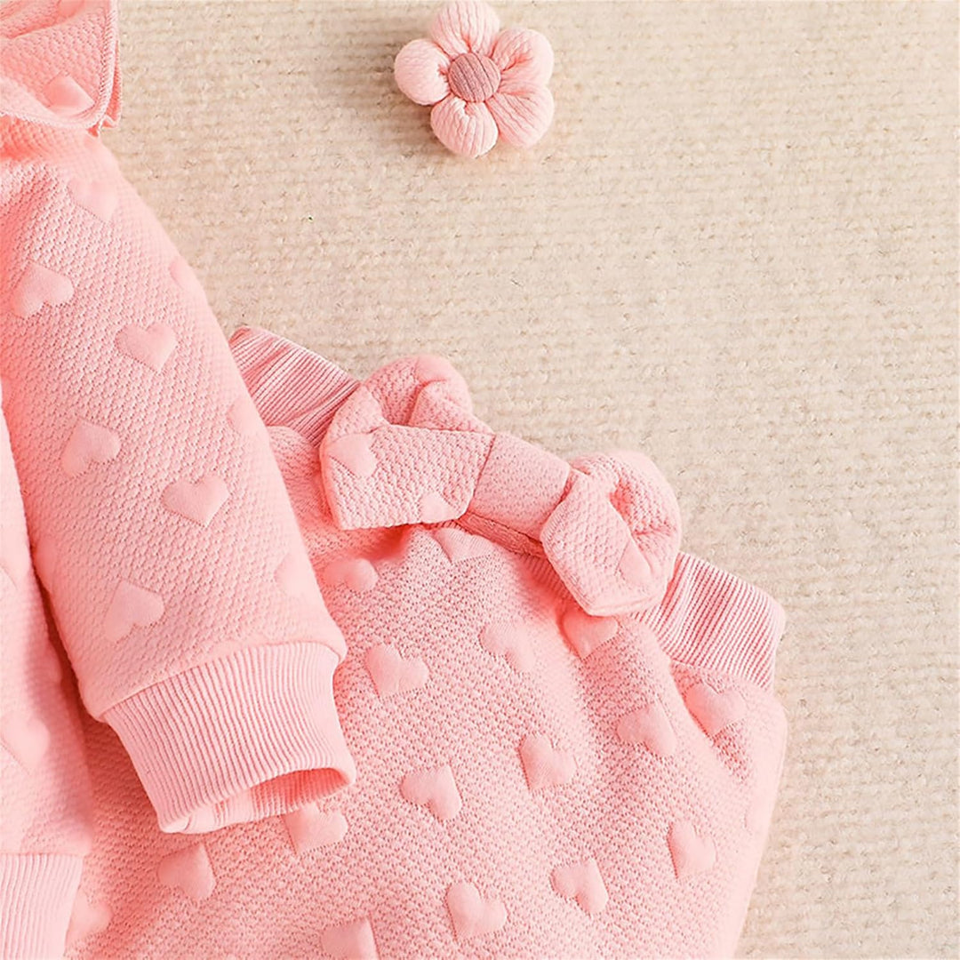 Kleinkind Baby Mädchen Outfits Langarm Sweatshirt Top Hose mit Fliege Kleinkind Herbst Winter Kleidu
