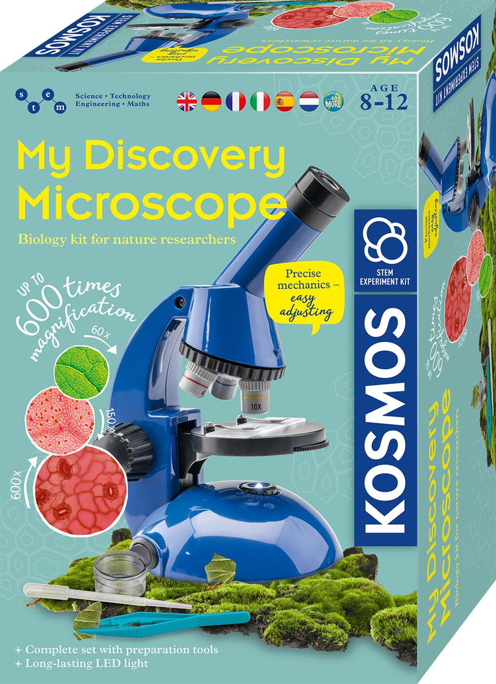 KOSMOS 617523 Discovery Microscope, Experiment Kit for Children, Student, for Children Ages 8 and Up