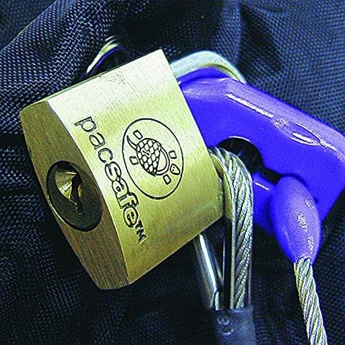 Pacsafe - Anti-Diebstahl Rucksack- und Taschenschutz, Drahtkäfig Schutz-System mit Schloss für Rucks
