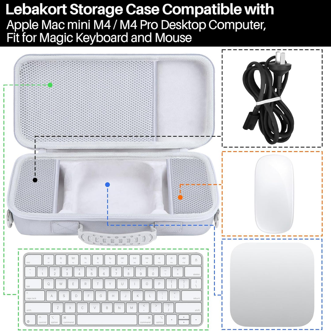 Hart Schutz Hülle Etui Tasche für Apple Mac mini M4 Desktop-Computer