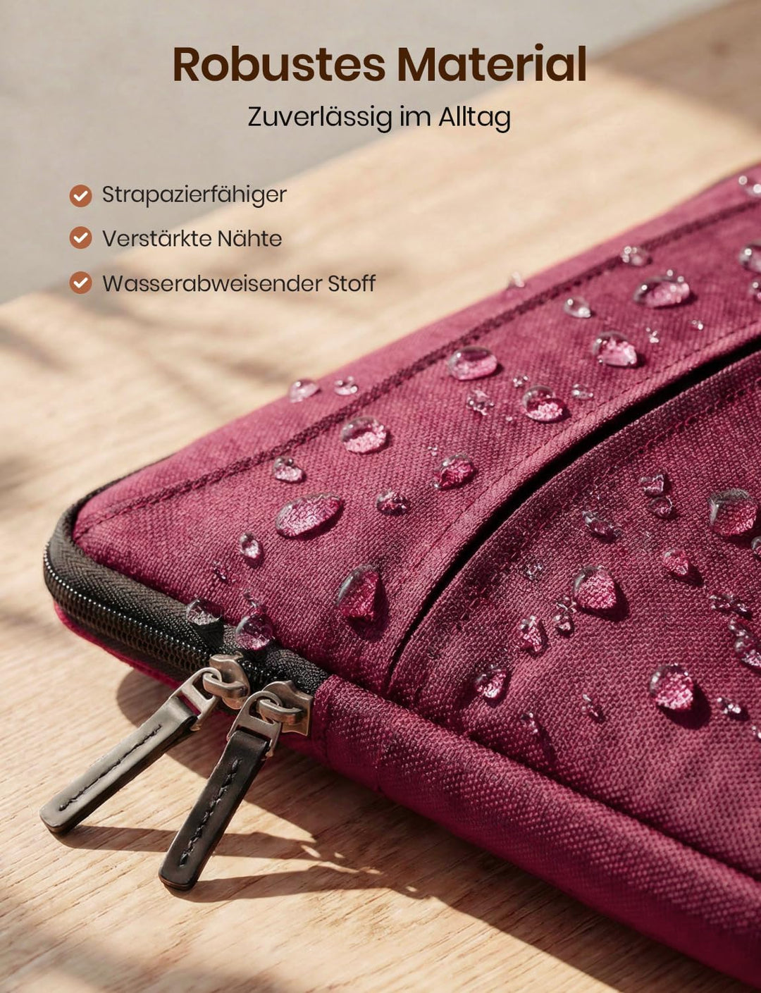 DOMISO 15-15,6 Zoll Wasserdicht Laptop Tasche Aktentasche Schultertasche Notebooktasche für 15.6" Le