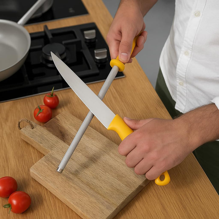 Profi Fleischermesser Set aus Edelstahl - Scharfes Metzgermesser Set bestehend aus 2x Fleischermesse