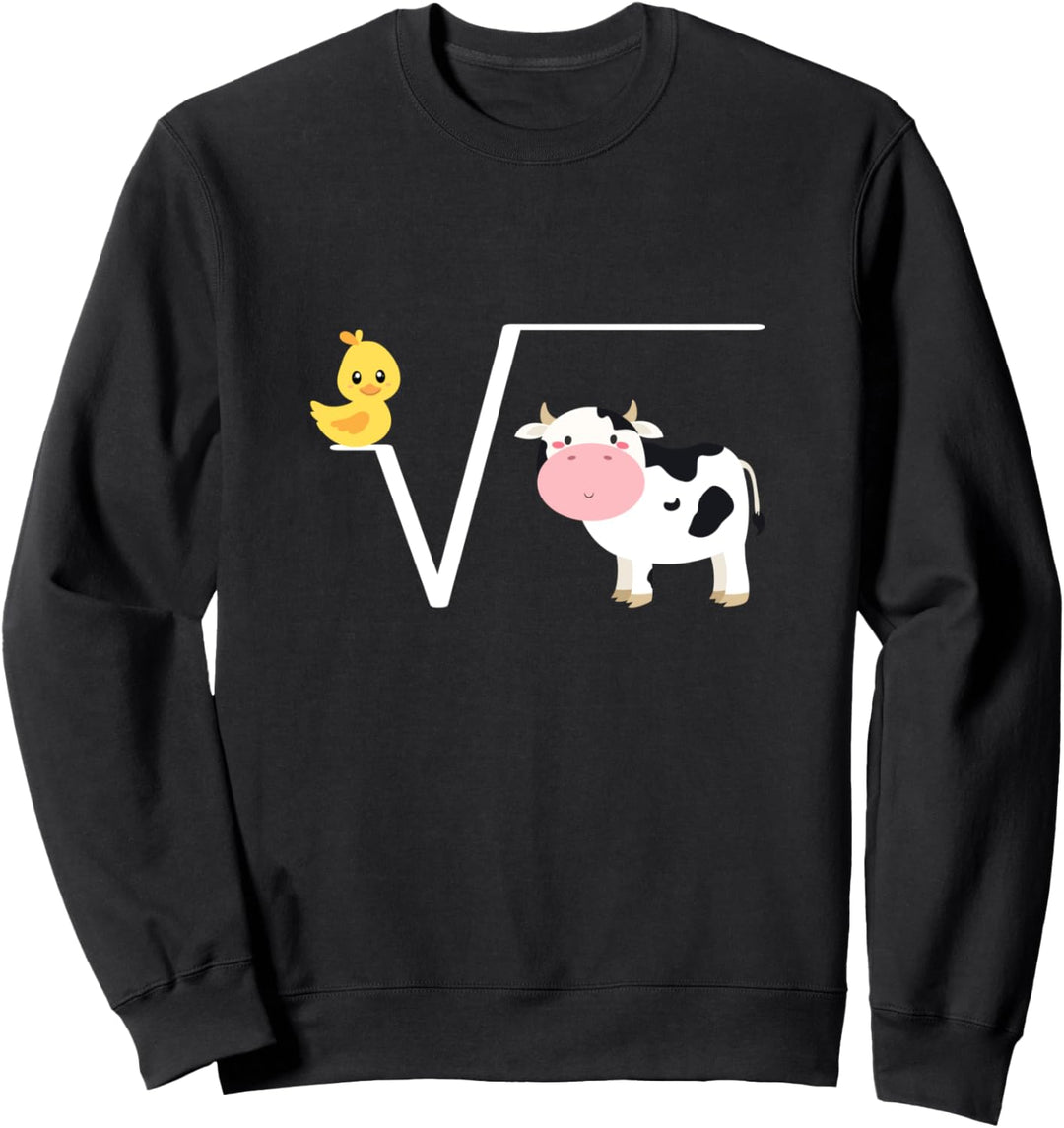 Ente Wurzel aus Kuh, N-te Wurzel aus Q, witziges Mathe Sweatshirt