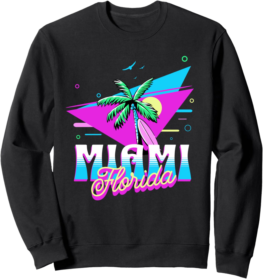 Surfstil Klassische Stadt Miami Florida Sweatshirt