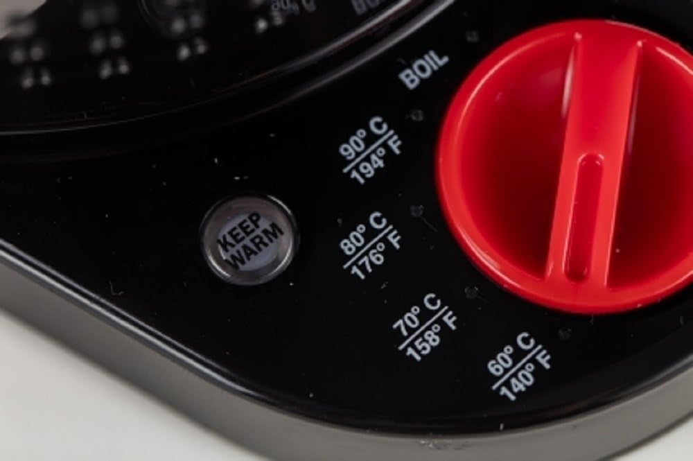 Bodum 11659-01EURO Bistro Elektrischer kocher, doppelwandig mit Temperaturregelung Kunststoff 19.5 x