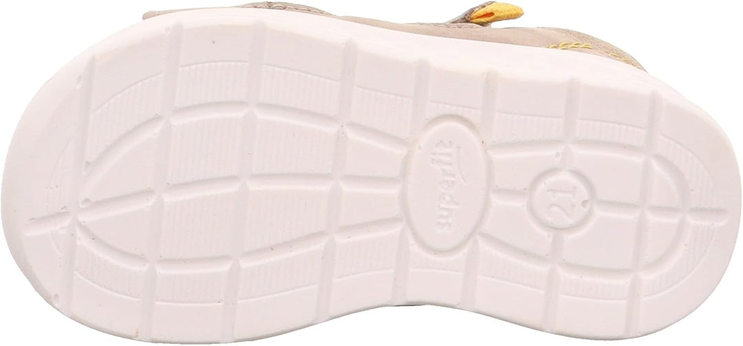 Superfit Baby Jungen Lagoon Sandale Knöchelriemen, Beige Gelb 4000