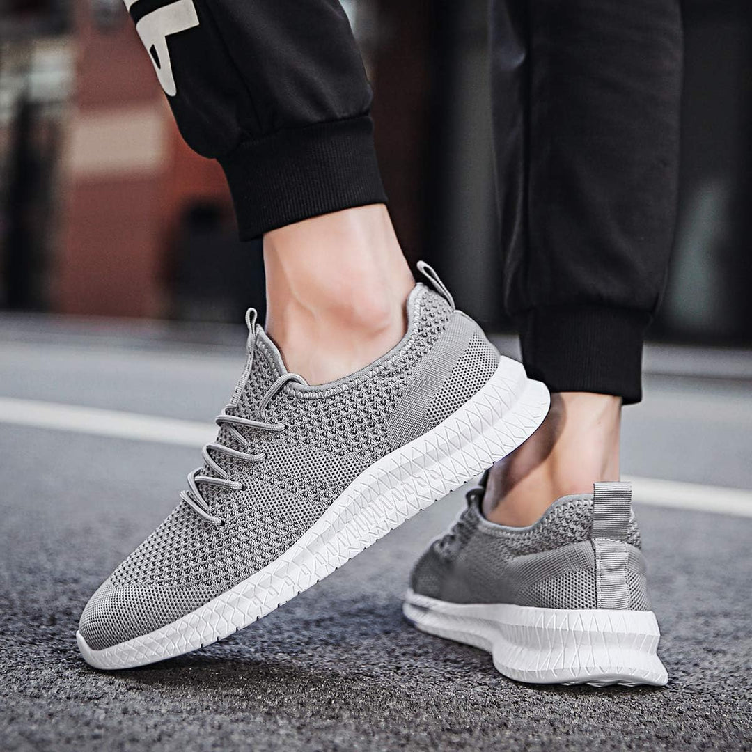CAIQDM Schuhe Herren Laufschuhe Sneaker Outdoor Sportschuhe Turnschuhe Männer Joggingschuhe Atmungsa